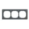 Deco Ramka Uniwersalna Potrójna Z Tworzywa Deco Soft Grafitowy Mat 28Drso-3