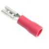 Konektor izolowany żeński 2,8mm czerwony (10szt)