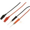VOLTCRAFT VC-17182155 MSL-310 Test lead Alligator clips Red Black 1 m Pair