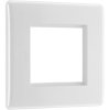 BG 8EMS2 White Nexus Moulded Double Square Front Plate