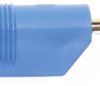 Adapter z wtykiem bananowym Męski Śruba typ Wtyk bananowy Niebieski 30A Hirschmann Test & Measurement rozmiar 4 mm