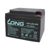 Long WPL26-12N-M WPL26 AGM Battery 12V 26Ah 166x125x175mm M5 Connector
