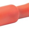 Insulated round plug sleeve, 4 mm, 0.5 to 1.0 mm², AWG 20 to 18, bronze, tin-plated, red, 920