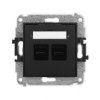 ICON Gniazdo podwójne 2xUSB C-C czarny mat 12IGUSB-8 KARLIK