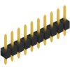 Pin header, 10 pole, pitch 2.54 mm, straight, black, 10048038