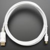 Adafruit Mini DisplayPort to DisplayPort Cable - 10 ft/3 meters - White
