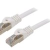 Patch cord S/FTP 6a drut Cu LSZH biały 15m 27AWG Cablexpert PP6A-LSZHCU-W-15M