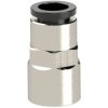 Push-in fitting, L 40.5 mm, 16 bar, brass, nickel-plated, for hose, 108583
