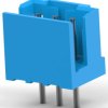 Pin header, 3 pole, pitch 2 mm, straight, blue, 2-292132-3