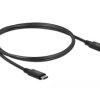Delock USB-C Kabel Złącze męskie USB-C®, Złącze męskie USB-C® 0.80 m czarny 86979