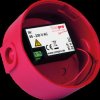 CHDR230V Low base with voltage transformer (230V), red, Chiasso