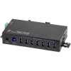 LogiLink UA0444 7-Port USB 3.0 Industrial Hub 5Gbps Metal Housing Wall Mount