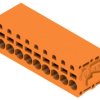 PCB terminal, 9 pole, pitch 5 mm, AWG 24-12, 20 A, spring-clamp connection, orange, 1332040000