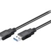 Kabel krosowany,USB 3.0 USB A wtyk,z obu stron 5m czarny 96117