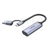 UNITEK Grabber HDMI 1.4b 4K@30Hz do FullHD 1080p Karta przechwytywania WIDEO z adapterem USB A / typ-C na kablu 15cm