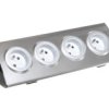 Gniazdo Meblowe 4X230v Inox Or-Ae-1340