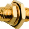 Coaxial adapter, 50 Ω, UMTC plug to RSMA socket, straight, 100024822