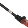 kabel LAN Renkforce RF-5043808, 1 szt., RJ45, CAT 6, U/UTP, 0.50 m, czarny