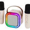 GLOSNIK BLUETOOTH KARAOKE RGB 2 MIKROF.