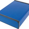 Aluminum enclosure, (L x W x H) 220 x 165 x 52 mm, blue, IP54, 1455T2201BU