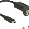 63908 Adapter USB Type-C > 1 x Serial DB9 RS-232