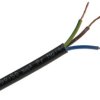 Kabel zasilający 3 Core PVC Sheath Czarny 5.39mm od , 300 V, 500 V