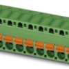 Socket header, 3 pole, pitch 5 mm, straight, green, 1910539