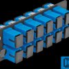 66925 Fiber Optic Adapter Panel, 12 Port, SC Simplex UPC, blue