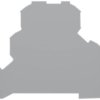 End/Intermediate plate, 0.7 mm, gray for terminal block, 2000-3291