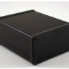 Aluminum enclosure, (L x W x H) 120 x 103 x 53 mm, black (RAL 9005), IP54, 1455N1202BK