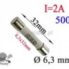 2A bezp. ceramik zwłoczny 6,3x32mm 500V