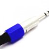 Wtyk Jack 6,3 Stereo Guma Niebieski