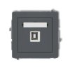 DECO Gniazdo pojedyncze USB-AB 2.0 grafitowy mat 28DGUSB-3