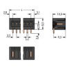 WAGO 734-165/105-604 Male MCS-MINI 5P 3.5mm Angled Solder Pins