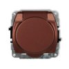 Trend Gniazdo Bryzgoszczelne Z/U Schuko (Klapka Brązowy Metalik) Brązowy...