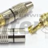 Wtyk cinch/RCA niklowany złocony