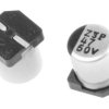 Kondensator 47μF 50V dc SMD Nichicon 6.3 (Dia.) x 7.7mm