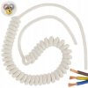 Przewód OMY spiralny H03VVH8-F 3x1 0,16m / 0,9m biały