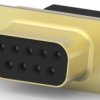 D-Sub socket, 9 pole, standard, unequipped, straight, crimp connection, 205203-8