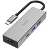 Hama 200107 USB-C Hub 4 ports Grey USB 3.2 Gen 2 multiport splitter