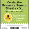 Chibitronics Conductive pressure sensor sheets (xl value pack) - conductive plastic (velostat/linqstat) 5 xl sheet pack