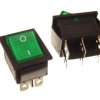 PRZELACZNIK KCD7 ZIELONY 6PIN ON/OFF 230