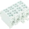 Potential distribution terminal, screw connection, 4 pole, 152 A, light gray, 1561800000
