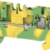 Terminal block, push-in connection, 1.5 mm², 3 pole, 17.5 A, 6 kV, green/yellow, 2675730000