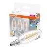 3Pak Żarówka Led E14 B40 4W 40W 470Lm 4000K Neutralna 320 Filament Osram Base