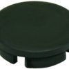 Front cap, Ø 28 mm, black, for rotary knobs, 4312.0031