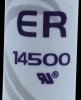 ER14500    Lithium battery, AA, 2600 mAh, pack of one