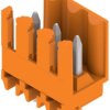 Pin header, 3 pole, pitch 3.5 mm, straight, orange, 1604780000