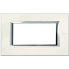 AXOLUTE Ramka 1 pojedyncza prostokątna 4 moduły biały limoges HA4804BG LEGRAND