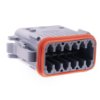 Złącze samochodowe 12-pinowe ITT Cannon 2-rzędowe Męski 13A Wtyk